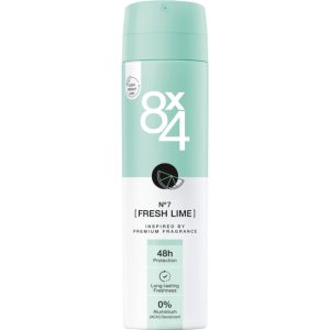 اسپری دئودورانت 8×4 مدل Fresh Lime شماره 7 حجم 150 میل