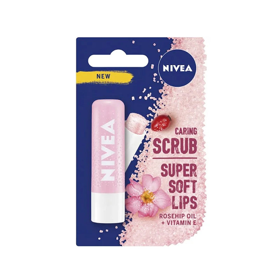 اسکراب لب نیوآ لایه بردار لب حاوی ویتامین E و روغن گل رز حجم 4.8 گرم