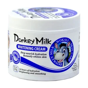 کرم روشن کننده و آبرسان پوست وکالی Wokali مدل Donkey Milk
