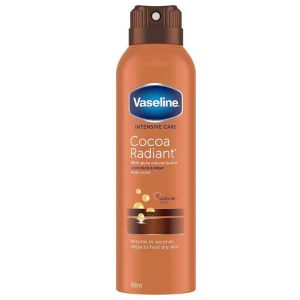 اسپری لوسیون بدن وازلین مدل Cocoa Radiant حجم ۱۹۰میل