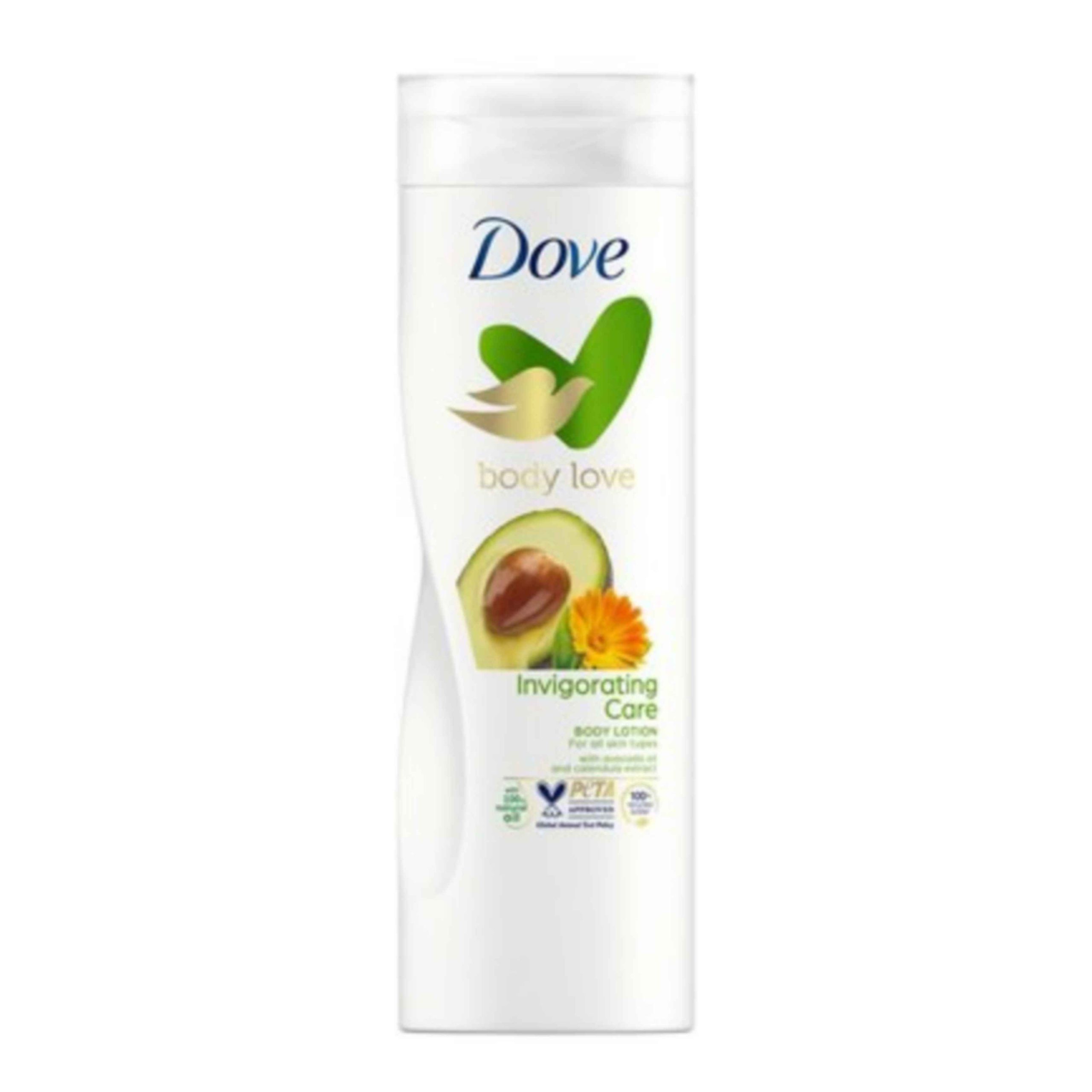 لوسیون بدن داو مدل Invigorating Care با رایحه آووکادو حجم 400 میل