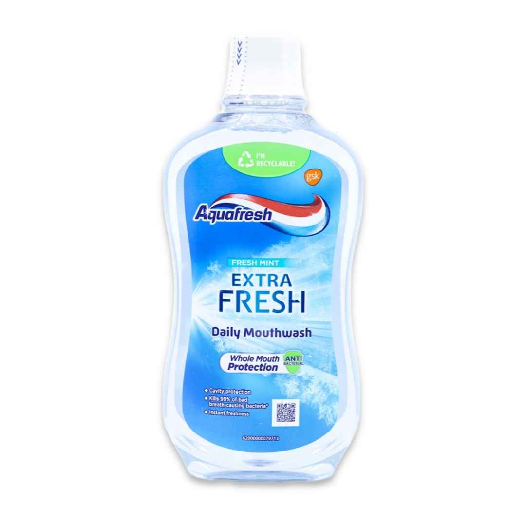 دهانشویه آکوافرش Aquafresh مدل EXTRA FRESH با رایحه نعناع 500 میل