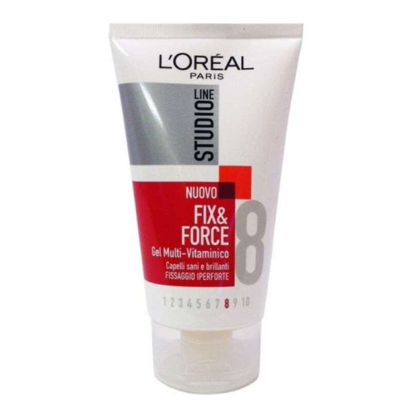 ژل مو لورآل 8 سری studio Line مدل Fix & Force حجم 150 میل