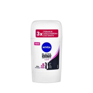 استیک ضد تعریق زنانه نیوآ مدل Black & White Invisible Clear حجم 50 میل