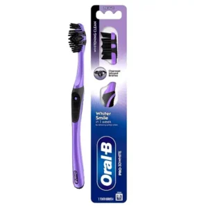 مسواک اورال بی اروپایی Oral-B Pro-3D مدل Whitening Clean با برس‌های حاوی ذغال فعال