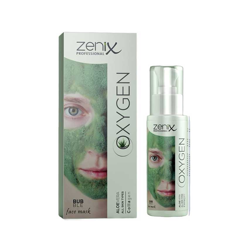 ماسک صورت فومی شاداب‌کننده و آبرسان زنیکس (Zenix) حاوی آلوئه‌ورا – حجم 70 میل