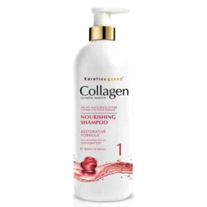 خرید شامپو بدون سولفات کراتین کوئین کلاژن مدل Keratine queen Collagen1 حجم 800 میل
