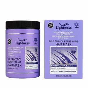خرید ماسک مو کنترل‌کننده چربی و طراوت‌بخش لایتنس مدل Biotincomplex بدون سولفات و پارابن حجم 1000 میل
