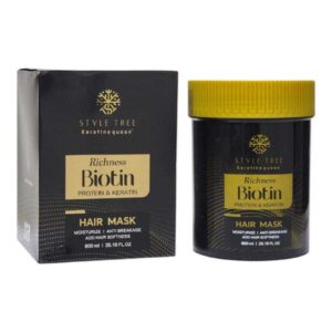 خرید ماسک مو کراتین کوئین Style Tree مدل Richness Biotin حاوی پروتئین و کراتین حجم 800 میل